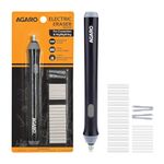 KRAFTMASTERS® Electric Eraser ER2498, 2.3mm & 5mm Eraser, Automatic Correction & Highlighting, for Sketching, Drawing, Portrait Shading, 22 Refills, 2 Eraser Holders, (Batteries not Included), White