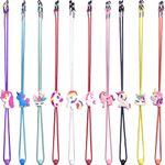 Eyeglasstor 10 PCS kids glasses strap adjustable Anti-Skid lanyards cord for girls prescription glasses sunglass with cute cartoon buckle unicorn theme colorful