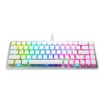 ROCCAT Vulcan II Mini – 65% Optical Gaming Keyboard with Customizable RGB Illumination, Detachable Cable, On-Board Profiles, Aluminum Plate, 100 Million Keystroke Durability - White (ROC-12-063)