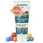 AmeizPet Cat Vitamins Paste, Healthy Snack for Pet Fur and Health, Cat Multivitamins, 100 g (3.5 Oz)