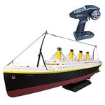 Lllunimon RC Boat Remote Control 1/325 Titanic Sea Grand Cruise Ship High Simulation RC Ship Model, 3200 Mah for 1 Hour