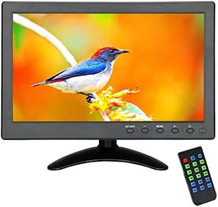 LONCEVON Upgraded 10 inch Small Mini Monitor with HDMI VGA USB BNC AV Port; Small LCD Screen for Raspberry PI/Camera/TV/PC/Car;1024x600 Pixel Support 1080P with Speaker,Cigar Light for Car