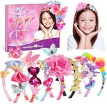 Hair Accessories for Girls-Arts and Crafts Gift for Ages 4-9 Year Old Girl,Great 5 Year Old Girl Gift,Headband Making Kit Gifts for 4 5 6 7+ Year Old,Birthday Gifts Girls Toys for 4 5 6 7 8+ Year Old