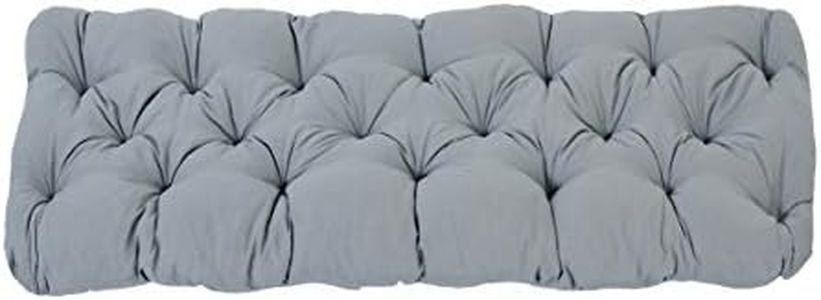 Ambientehome Cojín de asiento de 2 plazas AKADAS 120 x 50 x 8 cm gris claro