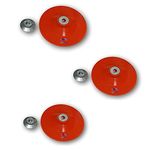 Tools Centre Pack of 3pcs 5" Plastic Backing Pad With Grinder Nut For Sanding Sander Polisher/Angle Grinder M10.