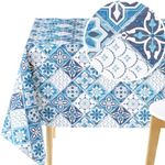 KP HOME White PVC Table Cloth Wipe 