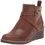 LifeStride Women's Zinfandel Ankle Boot, Whiskey Brown, 7