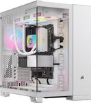 CORSAIR iCUE Link 6500X RGB Mid-Tower ATX Dual Chamber PC Case – Panoramic Tempered Glass - Reverse Connection Motherboard Compatible -– 3X CORSAIR RX120 RGB Fans Included – White