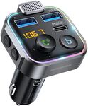 UNBREAKcable Bluetooth FM Transmitter for Car, PD 36W Fast Charging, Wireless Bluetooth FM Radio Adapter, Car Kit with Hands-free Calls, HiFi Bass Boost MP3 Music Player Support USB Drive