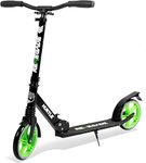 Hurtle Renegade Kick Scooters for Kids Teenagers Adults- 2 Wheel Kids Scooter with Adjustable T-Bar Handlebar - Alloy Anti-Slip Deck - Portable Folding Scooters for Kids with Carrying Strap