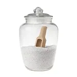 Glass Bath Salt Jar with Wooden Sco