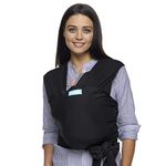 Moby Wrap Baby Carrier | Evolution | Baby Wrap Carrier for Newborns & Infants | #1 Baby Wrap | Keeps Baby Safe & Secure | Adjustable for All Body Types | Perfect for Mom & Dad | Black