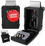 SUPERLIT XL Car Key Lock Box – Portable Combination Lockbox for Car Rentals, Turo, GetAround, Rideshare & Contactless Check-In – Fits RFID Faraday Bag, Weather-Resistant, Large Capacity