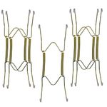 Xinlink Lot5 8-Inch Medium Invisible Plate Wire Hanger Wall Holders with Protective Rubber Cover for 7.5" to 9.5" Decorative Tray