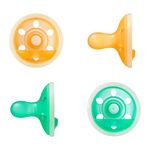 Tommee Tippee Breast-Like Night Glow Dummy, 0-6m, 4 Pack, Lightweight, One-Piece Silicone Design