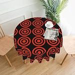 Design Target Prints Round Tablecloth Washable Polyester Round Tablecloth-Perfect For Buffet Tables, Parties, Picnic Lunch