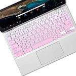 Keyboard Protector Cover Skin Fit 2019 2018 2017 Acer Chromebook 14 CB3-431 CP5-471 14-inch Chromebook US Version (Gradual Pink)