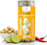 SaltWise Water Lily Pops (Makhana/Fox Nuts/Lotus Seeds) – Olive Oil Roasted, Chili Lime | Gluten-Free, Vegan, Non-GMO Plant-Based Snack Seasoned with Plant-Based Salt