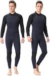 FLEXEL 3mm Full Body Wetsuit for Women Men, Neoprene Wet Suits for Cold Water, Scuba Diving Suit Long Sleeve for Surfing Swimming Snorkeling