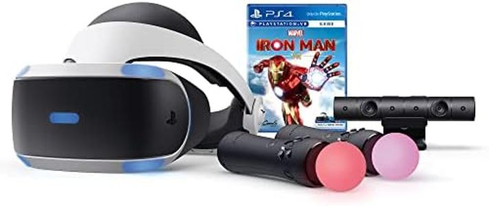 Sony PlayStation VR Marvel's Iron Man Bundle: PS VR Headset & Camera, 2 Move Controllers, Marvel's Iron Man Digital Code for PS4/PS5 - BROAGE Glasses Cleaning Cloth