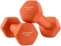 SONGMICS Set of 2 Dumbbells, 2 x 1.