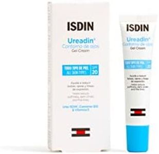 ISDIN Crema en gel para ojos con SPF 20 (15 ml) | Reduce la hinchazón de los ojos, las ojeras y las arrugas debajo de los ojos, el empaque puede variar