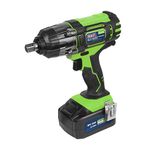 Sealey 18V 1/2" Sq Drive Cordless Impact Wrench - Green