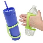 EazyHold Sippy Cup/Baby Bottle Holder, (2 Pack) No Spill Sippy Cup Holder for Infant, Baby toddler-100% Silicone (Sippy)