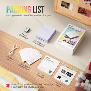 Nelko Mini Photo Printer – Portable Instant Printer, Purple