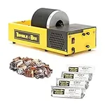 Tumble-Bee Rotary Rock Tumbler with Rock Grit Polish Kit - Rock Polisher Machine, Tumbling Equipment for Stone, Glass, and Metal Collection, Polishing Tool for Adults & Kids, Model TB-12-KIT