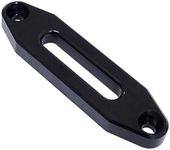 Aluminum Hawse Fairlead for UTV ATV 2000-13000 lbs Winch Mount Glossy Black (10 Inch)