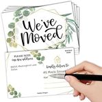 25 Greenery Change Of Address Postcards - We've Moved Cards, Change Of Address Cards, Moving Announcements Postcards, House Warming Gifts New Home Couple, Realtor Supplies, Realtor Gifts For Clients…