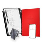 Rocketbook Fusion Smart Reusable Notebook - Calendar, To-Do Lists, and Note Template Pages with 1 Pilot Frixion Pen & 1 Microfiber Cloth Included - Atomic Red Cover, Letter Size (8.5" x 11")