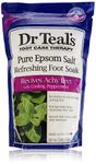 Dr Teals Pure Epsom Salt Cooling Foot Soak, Refresh Revitalize with Peppermint Baking Soda, 2 lbs.