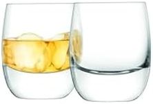 LSA International Bar Whisky Tumbler 275 ml Clear | Set of 2 | Mouthblown and Handmade Glass | BR42