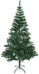 Jamboree 150 cm (4.92 ft) Artificial Christmas Tree Premium Spruce Hinged Artificial Christmas Tree w/Easy Assembly, Foldable Stand - Green