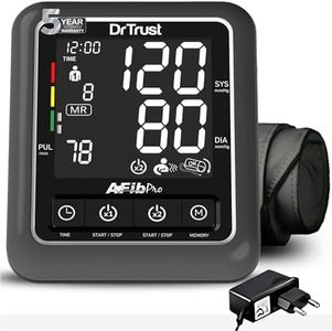 Dr Trust Atrial Fibrillation Automatic Dual Talking Digital BP Monitor Machine (Black)