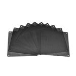 eBoot 140 mm PVC Black Computer Cooler Fan Dust Filter Case Cover Dustproof Computer Mesh, Pack of 10