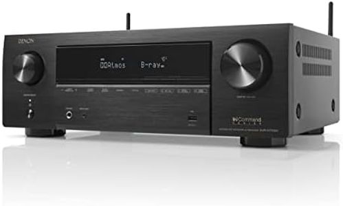 Denon AVR-X1700H 7.2 Channel AV Receiver - 80W/Channel, Advanced 8K HDMI Video w/eARC, Dolby Atmos, DTS:X, Built-in HEOS, Amazon Alexa Voice Control