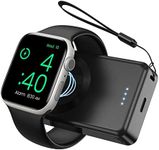 LVFAN Portable Charger for Apple Watch, 4000mAh iWatch Charger Power Bank Wireless Battery Pack Magnetic Travel Charger for Apple Watch Series 8 7 6 5 4 3 2 1 SE Ultra (Black)