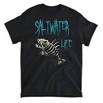 Saltwater Life T-Shirt Fishing Shirt Gift Tank Top T-Shirt, Long Sleeve Shirt, Sweatshirt, Hoodie Unisex Adult Size Made in Canada