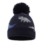 Bamery Infant Baby Winter Hat Toddler Knitted Beanie Kid Boy/Girl Acrylic Pompom Beanies 0-10 Years Old (3-10 Years, Dinosaur Navy)