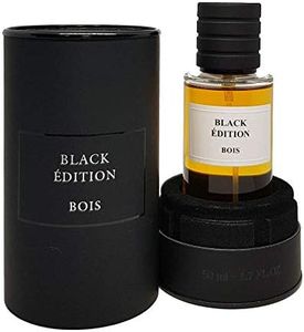 Parfum BOIS BLACK EDITION, Bois N1 d'Argent INTENSE Homme/Femme, marque Black Edition (1 parfum BOIS Black Edition)