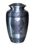 eSplanade Cremation urn Memorial Container Jar Pot | Cremation Urns | Full Size Standard Urns | Metal Urns