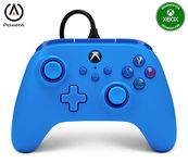 PowerA Wired Controller for Xbox Series X|S - Blue, gamepad, wired video game controller, gaming controller, works with Xbox One and Windows