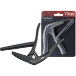 Stagg SCPX-FL BK Flat Trigger Capo - Black