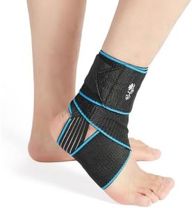 Ankle Support Brace 2 Pack, Adjustable Compression Ankle Braces for Sports Protection, One Size Fits Most for Men & Women