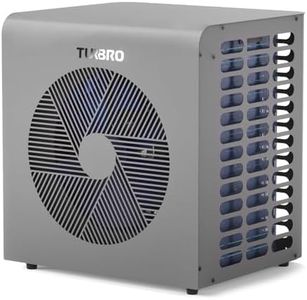 TURBRO 6.000W Full-Inverter Wärmepumpe für Schwimmbecken, Elektrischer Poolheizer für Übererdpools und Spas bis 20 m³, Titan-Wärmetauscher, Bis zu 9,38 COP, IPX4 Wassergeschützt, 220-240V, Beluga B21V
