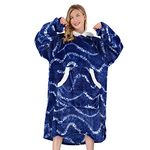 Winthome Light and Soft Blanket Hoodie for Women Men Adults Teens, Oversized Fleece Hoodie, One Size Fits All