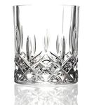 RCR Cristalleria Italiana Opera Double Old Fashioned Luxury Crystal Whiskey Glass for Scotch Whisky -Set of 6 (300 ml,Italy Made)